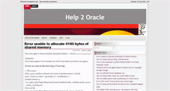 Desktop Screenshot of help2ora.com